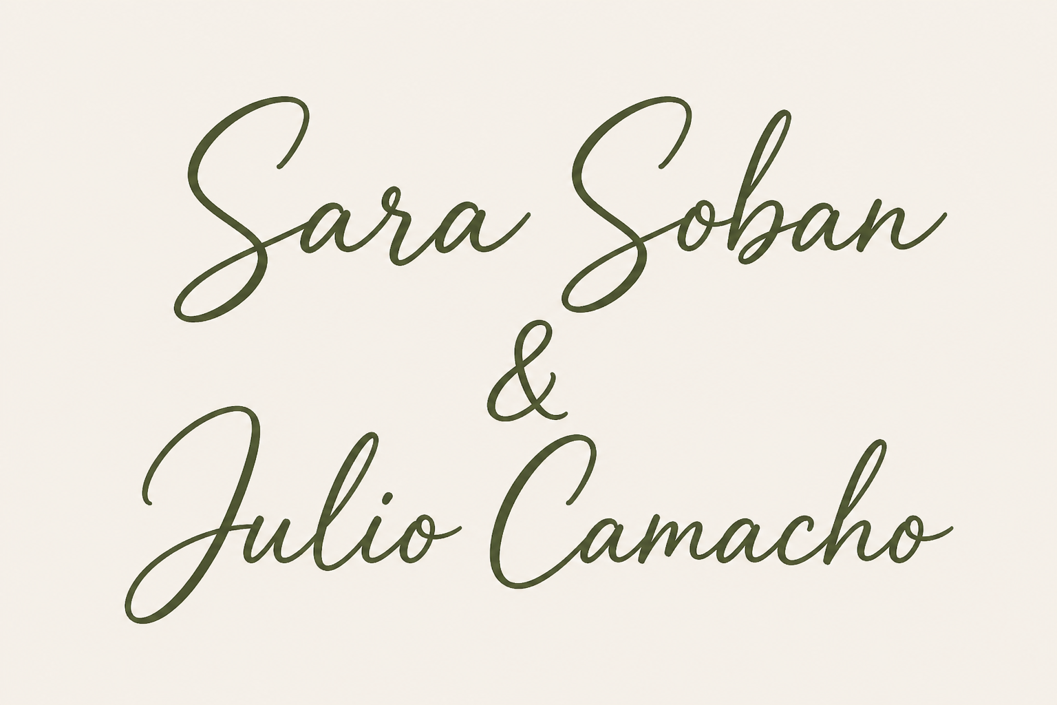 Sara Soban y Julio Camacho